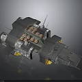 Advanced Cosmic Spacecraft With Modular Structure Antenna Arrays And Engine Components