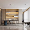 Modern study 3d model