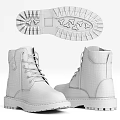 Brown Leather Lace Up Boots With Non Slip Rubber Sole And Ankle Design
