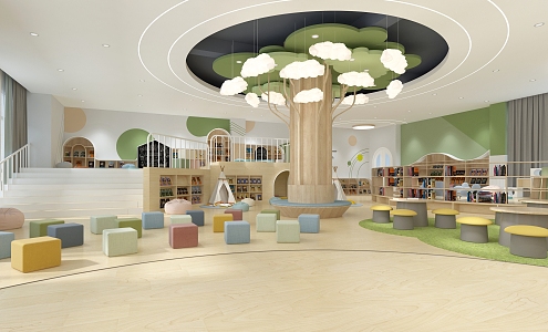 Modern Picture Book Museum 3d model