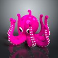 Cuttlefish Squid Cuttlefish Squid Squid Octopus Beads Squid Octopus Octopus Heart-fin Whip Squid 3d model