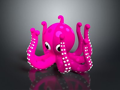 Cuttlefish Squid Cuttlefish Squid Octopus Beads Squid Octopus Heart-fin Whip Squid 3d model