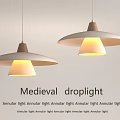 Medieval Annular Droplight Stylish Hanging Design For Modern Interior Spaces 3d model