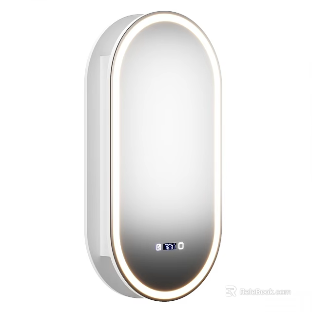 BENQ Illuminated Modern Bathroom Mirror With LED Light And Sleek Design 3d model 