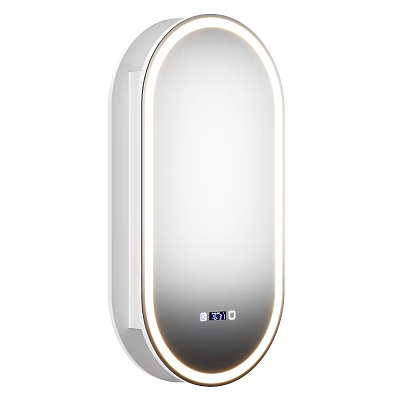 BENQ Illuminated Modern Bathroom Mirror With LED Light And Sleek Design 3d model