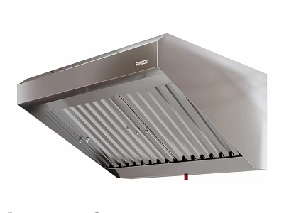 FAST Commercial Kitchen Exhaust Hood Stainless Steel Modern Design 3d model
