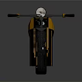 Vintage Motorcycle With Classic Design Chrome Details And Shiny Metallic Surface