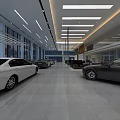 Modern Car Dealership Showroom With New Cars Display And Spacious Interior Design