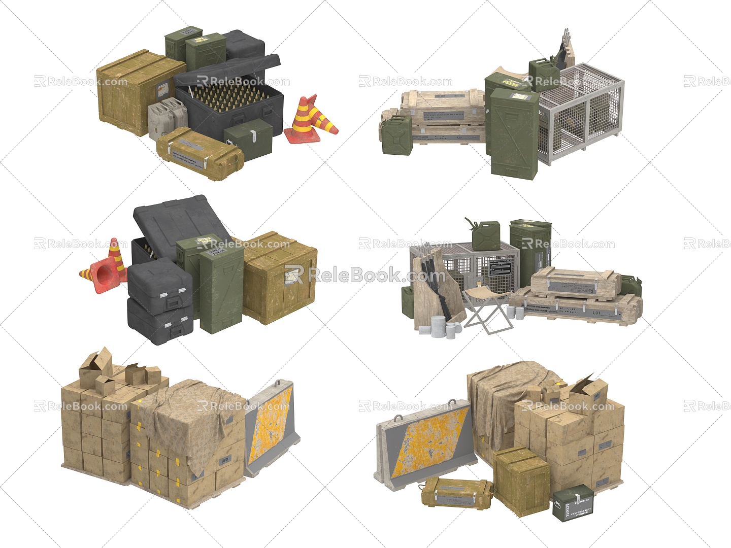 Industrial equipment and facilities 3d model