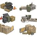 Industrial equipment and facilities 3d model