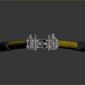 Pipe pliers vise bench vise wrench tool hardware tool processing tool furniture 3d model