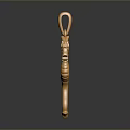 Golden Dragon Shaped Pendant Fashion Jewelry Accessory With Elegant Design