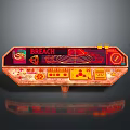 Breach Control Console With Red Orange Interface Buttons And Multiple Indicators