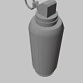 Black Cylindrical EMP Weapon Design With Glowing Blue Tactical Military Device