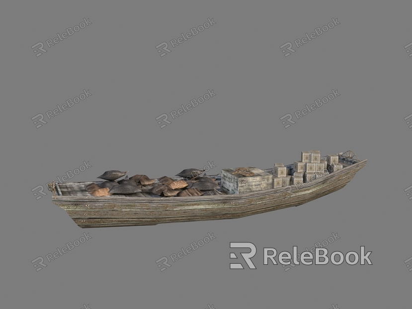 Wooden Boat Wooden Boat Boat Fishing Boat Fishing Boat Realistic Fishing Boat Ancient Fishing Boat Ancient Wooden Boat Ferry Boat model