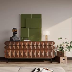 Antique TV cabinet 3d model