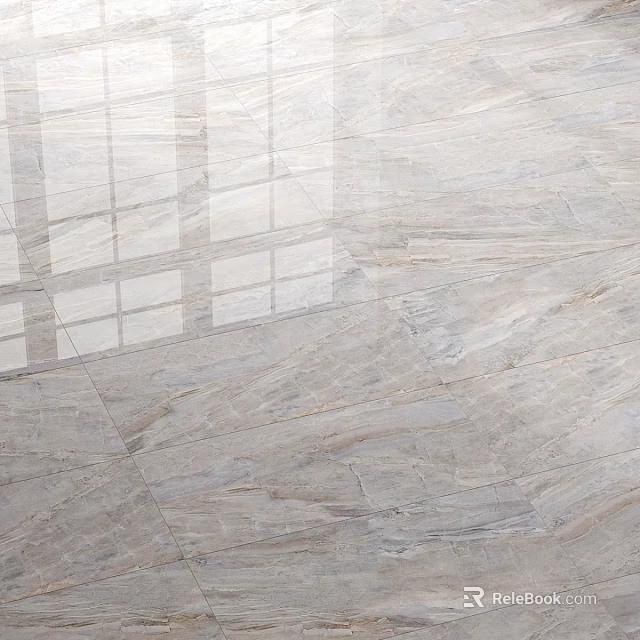 Modern Floor Components With Natural Marble Texture And Smooth Surface Design 3d model