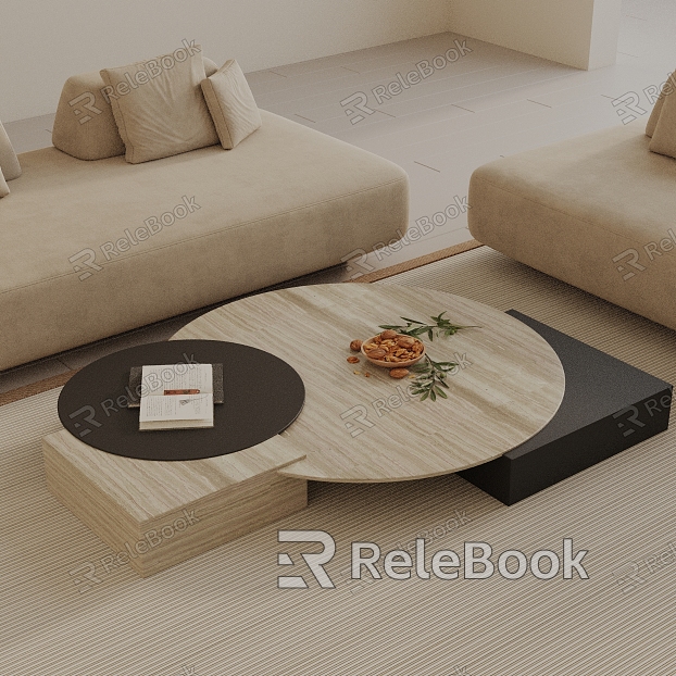 Modern coffee table model