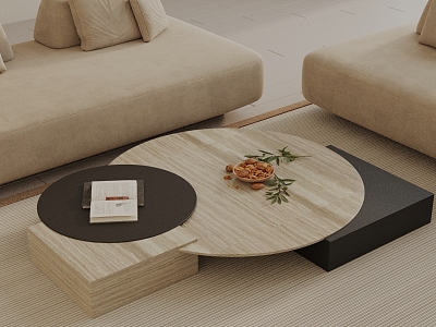 Modern coffee table model