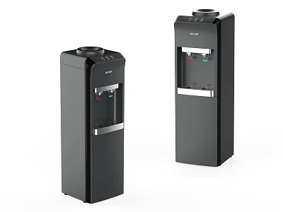 Black Water Dispensers Two Sizes Modern Design For Home Use And Sleek Look 3d model