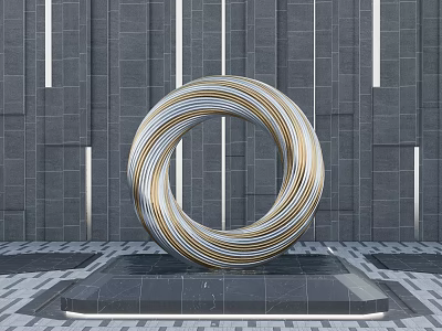 Modern Urban Sculpture 3d model