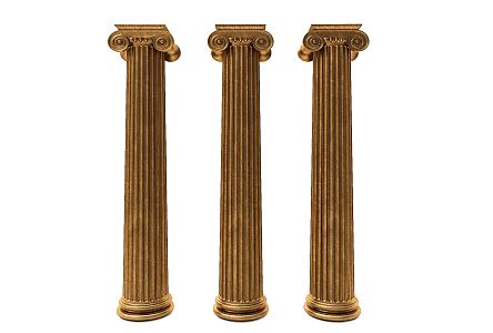 European Roman Column 3d model