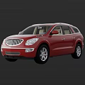 Red Luxury SUV Car With Chrome Grille Headlights Silver Alloy Wheels And Sleek Body