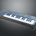 Digital Electronic Keyboard With Piano Keys Control Panel And Portable Design 3d model