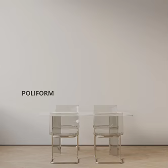 Modern table combination 3d model