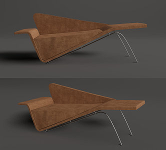 Modern chaise longue recliner chaise longue 3d model