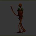 Robot Assistant Small Robot Butler Robot Butler Figure Game Figure 3d model