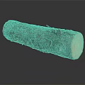 Natural Wood Log With Textured Bark And Smooth Cut Surface 3d model