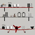 Modern Storage Rack 3d model