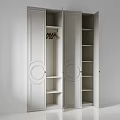 Elegant White Embossed Chest Of Drawers With Metal Round Pull Handles For Luxury Home Decor