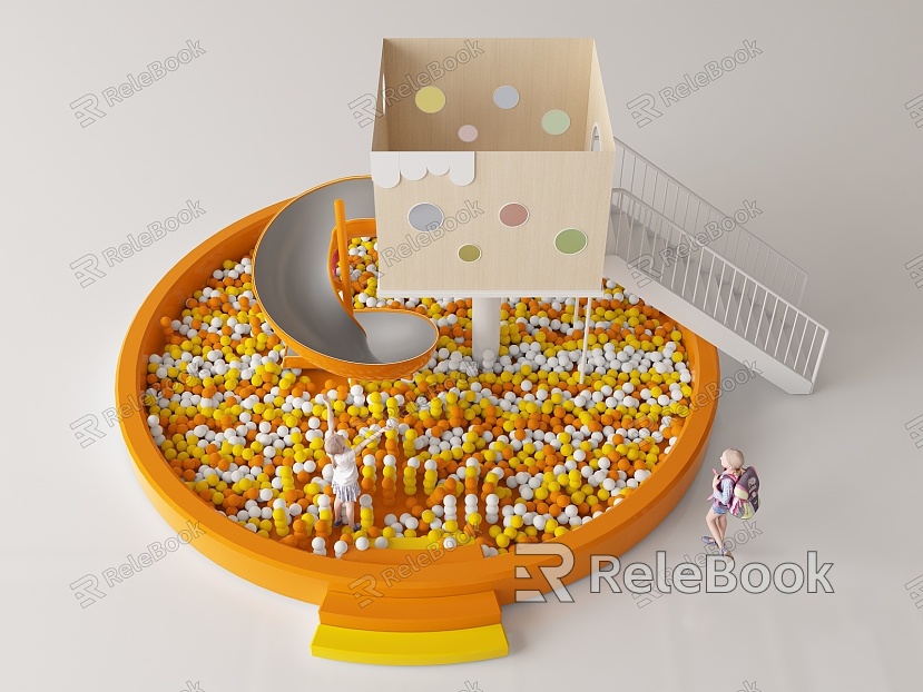 Modern play equipment Children's play equipment model