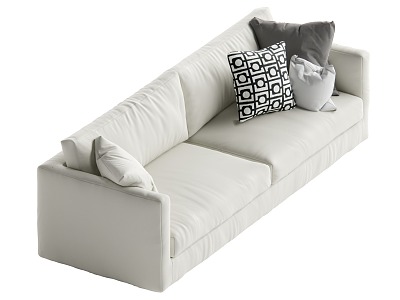 Modern double sofa 3d model