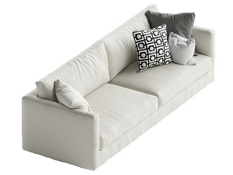 Modern double sofa 3d model