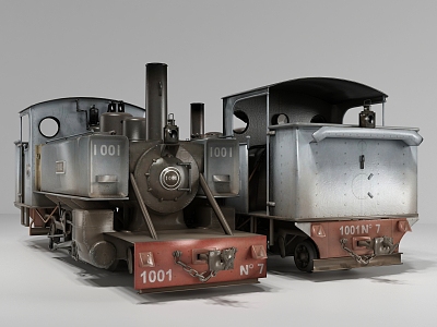 Industrial LOFT locomotive 3d model