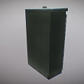Green Metal Industrial Control Cabinet With Lockable Door And Ventilation Grille