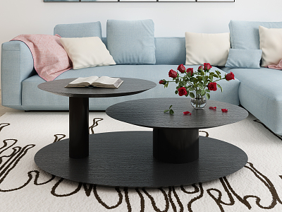 Nordic Multiplayer Sofa Coffee Table model