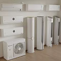 Modern air conditioner vertical air conditioner wall-mounted air conditioner air conditioner external unit 3d model