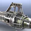 modern engine sci-fi engine 3d model
