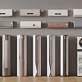 Different Styles Of Wall Mounted And Floor Standing Air Conditioners In Various Colors