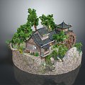 Landscape Landscape Scenery Rural Landscape Painting 3d model