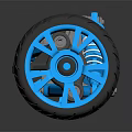 Car Auto Parts Suspension System With Wheel Hub Tires And Metal Springs