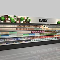 Organized Refrigerator Storage With Fresh Fruits Grains Bread And V8 Juice