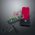 Clamp Meter With Red Storage Case Test Leads And Black Tool Bag Accessories