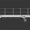 Advanced Industrial Automated Production Line With Robotic Arm Control Panels And Workstations