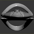 Futuristic White Streamlined Personal Mobility Device With Curved Structure And Metallic Details