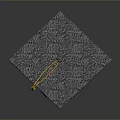 Black Graduation Cap with Yellow Tassel as Daily Life Essential Item